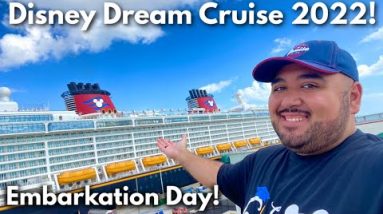 Disney Cruise Line 2022 Embarkation Day! Disney Dream Cruise Vlog 1! Disney Cruise Vlog 2022
