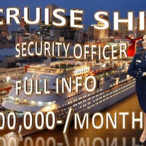 //CRUISE SHIP SECURITY OFFICER// CRUISE LINE//🛳⚓⛴🌊